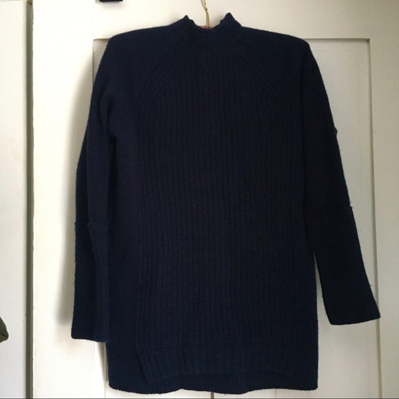 Navy Wool J.Crew Sweater - Picture 4 of 6